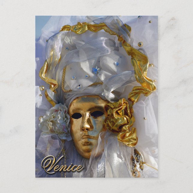 Golden Face Postcard (Front)