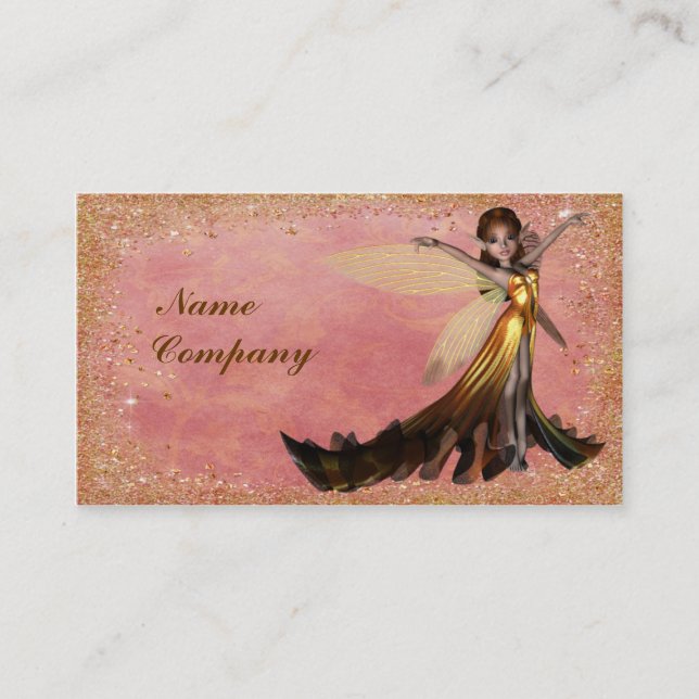 Golden Faerie Business Card (Front)