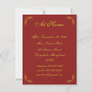 Golden Fairy Tale At Home Card