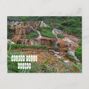 Golden Falls in Taiwan Postcard