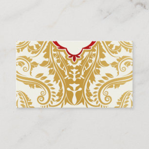 Golden fancy flourishes table escort card