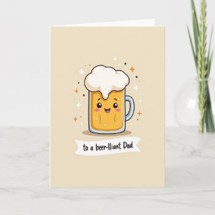 Golden Fathers Day Brew Card