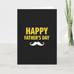 Golden Fathers Day Text Card