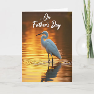 Golden Fathers Day Waters Card