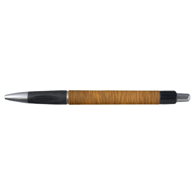 Golden Faux Rough Wood Background Pen (Front)