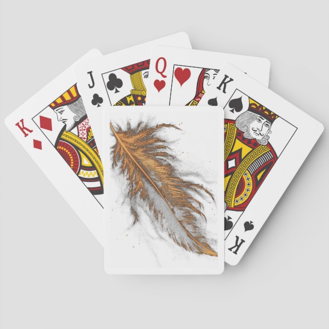 Golden Feather – Classic Playing Cards (Back)