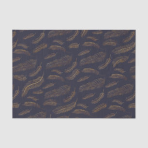 Golden Feather Printed Tissue Paper