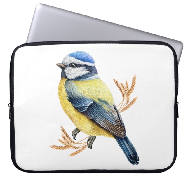 Golden Feathers Laptop Sleeve (Front)