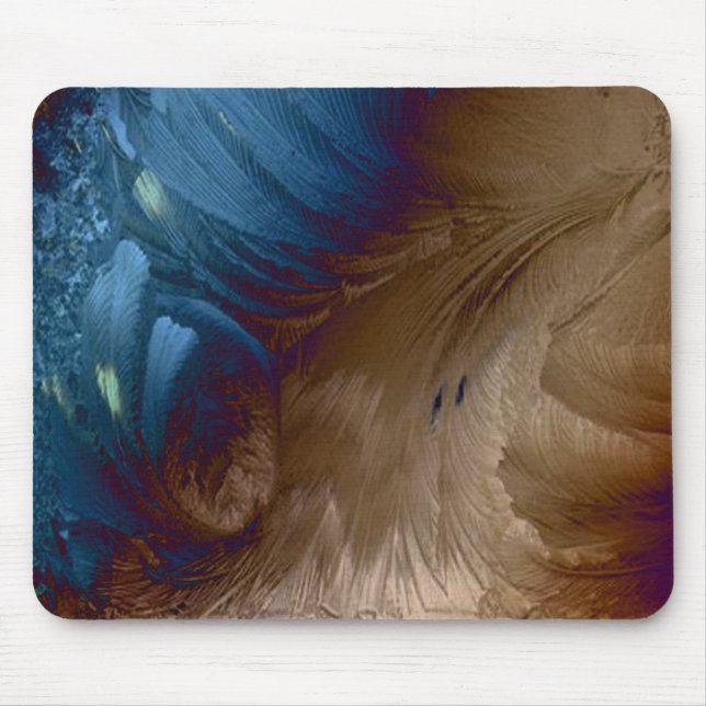 Golden Feathers Mouse Pad (Front)