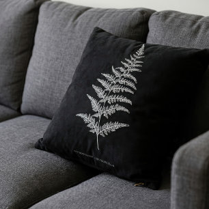 Golden Fern Frond, Gymnogramma Chrysophylla Throw Pillow