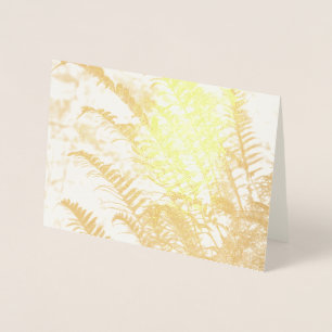 Golden Fern Thank You Card