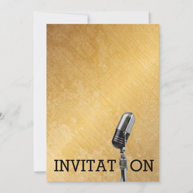 Golden Festival Birthday Personalized Invitation (Front)
