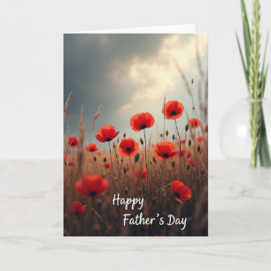 Golden Field Fathers Day Card
