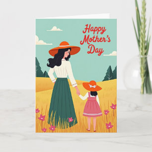 Golden Field Mothers Day Card