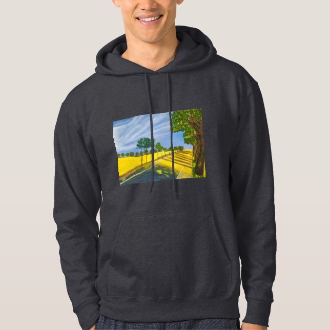 Golden Fields and Path Hoodie (Front)