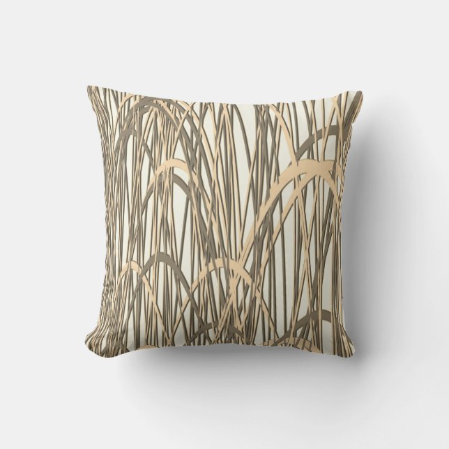 Golden Filament Outdoor Pillow (Front)