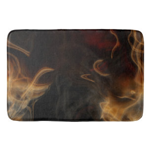 Golden Fire Bath Mat