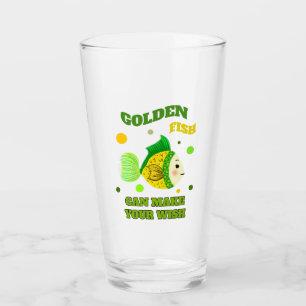 Golden fish glass