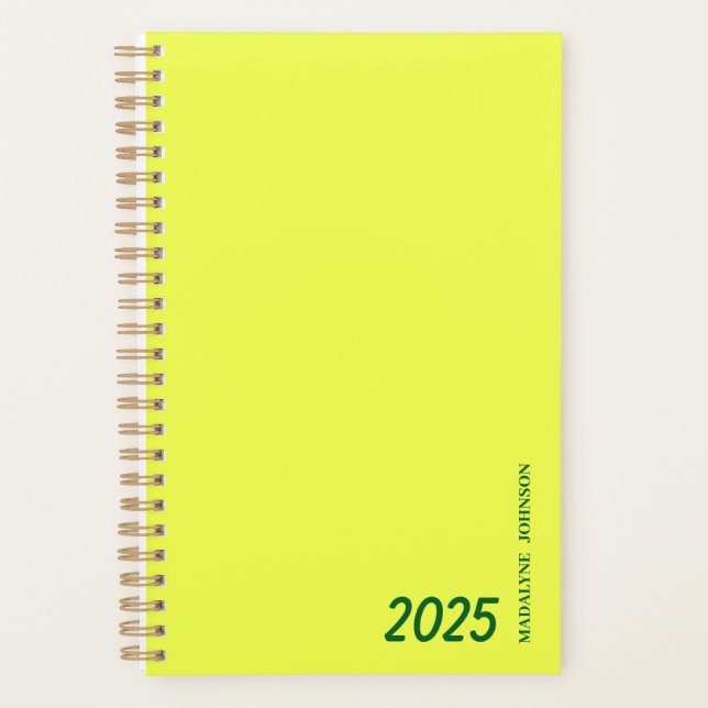 Golden Fizz Dated My Daily Planner (Front)