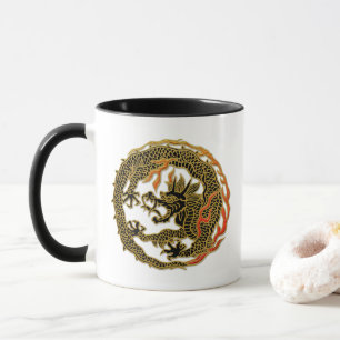 Golden Flame Dragon Emblem Mug