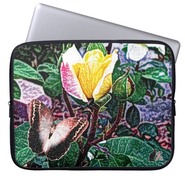 Golden Flame Laptop Sleeve (Front)
