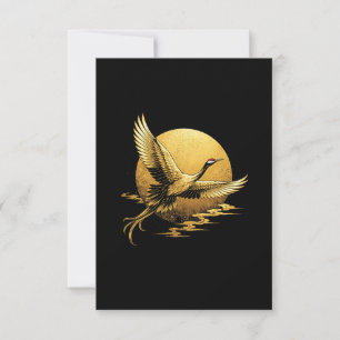 Golden Flight Thank You Card