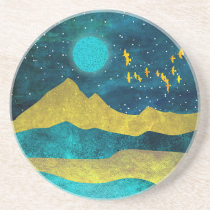 Golden Flock Coaster