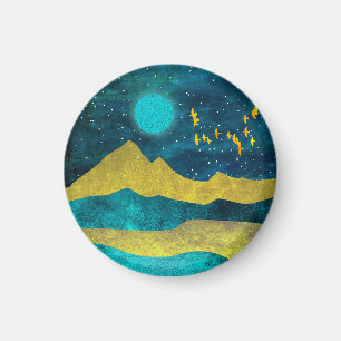 Golden Flock Magnet