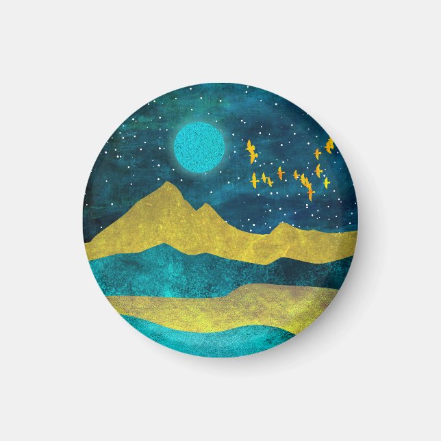 Golden Flock Magnet (Front)