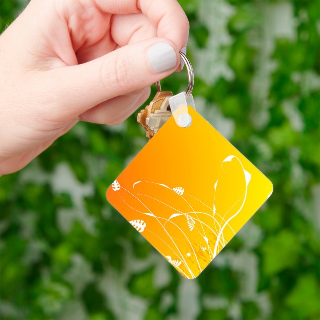 Golden Floral Keychain (Creator Uploaded)