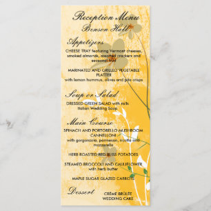 golden floral modern design menu