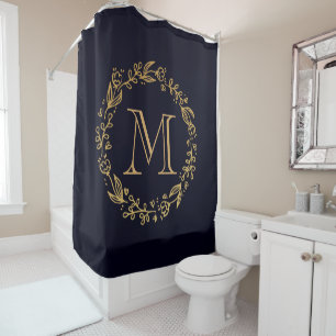 Golden Floral Monogram