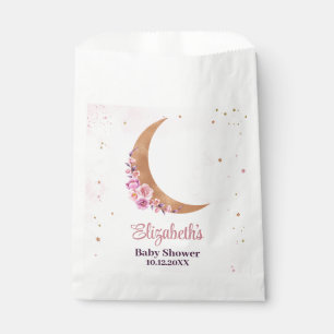 Golden Floral Moon Baby Shower  Favour Bag
