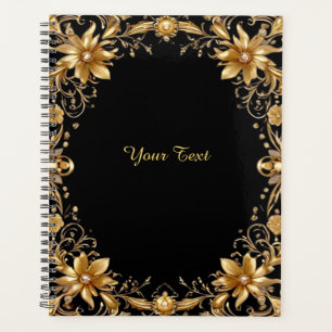 Golden Floral Wedding Planner