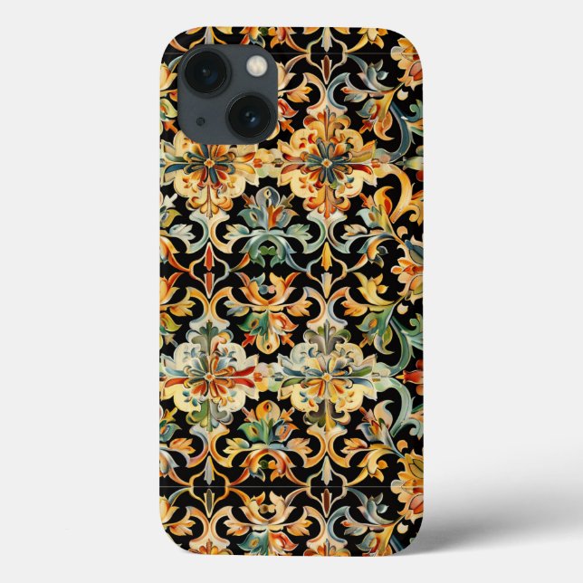 Golden Flourish On Black  Case-Mate iPhone Case (Back)