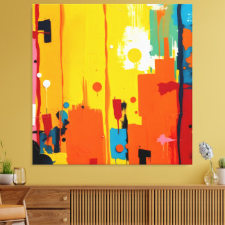Golden Flow Canvas Print