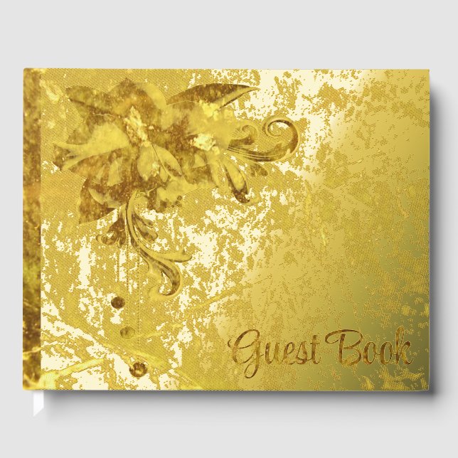 Golden Flower Guest Book (Front)
