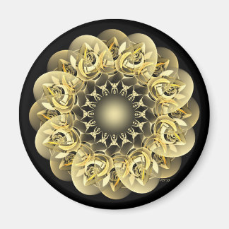 Golden Flower Magnet