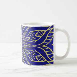 Golden Flower Mandala Coffee Mug