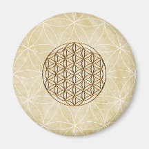 Golden Flower of Life Magnet