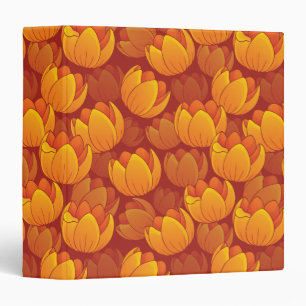 Golden Flower Pattern Binder