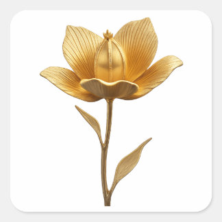 Golden Flower Stickers