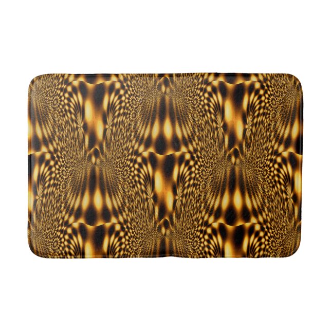 Golden Flowers...... Bath Mat (Front)