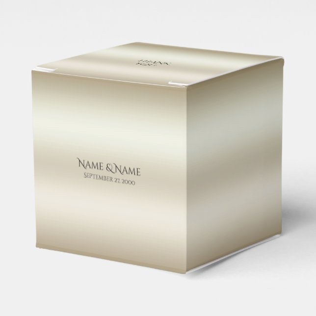 Golden Flowers Red Gemstone Favour Box (Front Side)