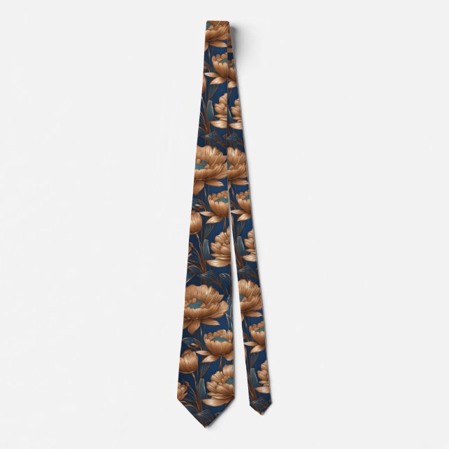 Golden Flowers Tie (Front)