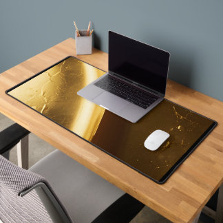 Golden Foil Crease Desk Mat