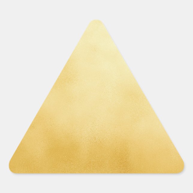 Golden Foil Faux Gold Triangle Sticker (Front)