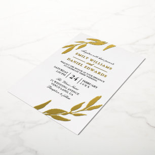 Golden Foil Leaves Gold Leaf Wedding