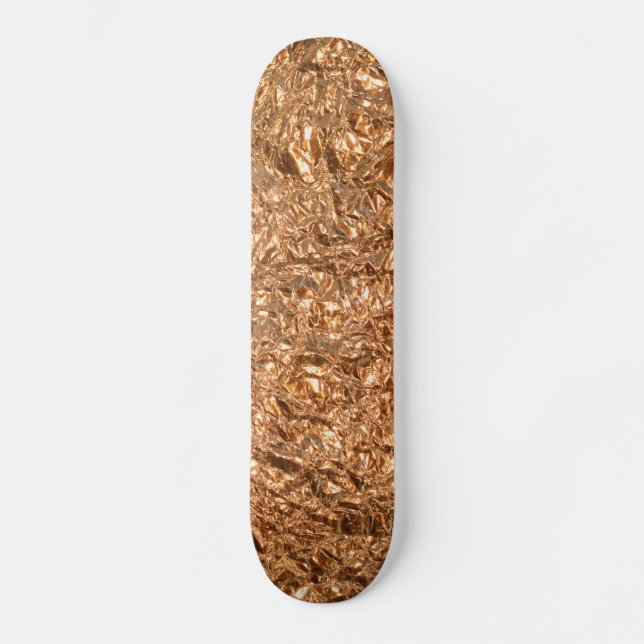 golden foil skateboard (Front)