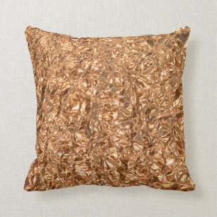 Golden foil. throw pillow